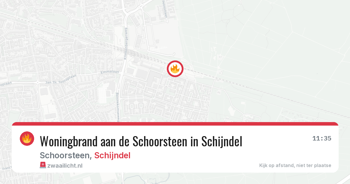 Woningbrand aan de Schoorsteen in Schijndel — 4 apr 2026