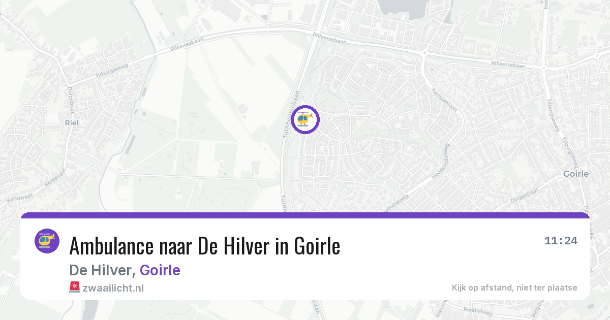Ambulance naar De Hilver in Goirle — 26 jun 2026