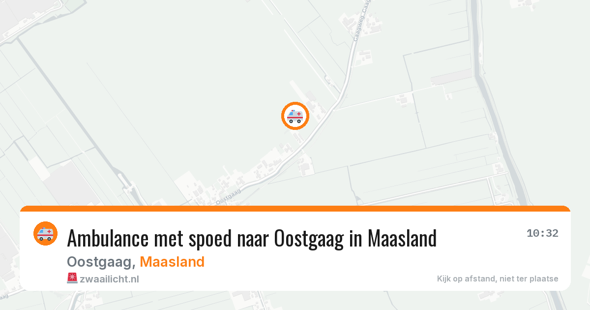 Ambulance met spoed naar Oostgaag in Maasland — 7 apr 2026