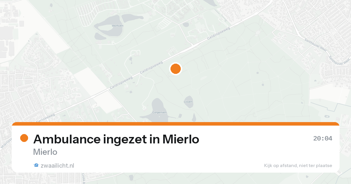 Ambulance ingezet in Mierlo — 30 jun 2026