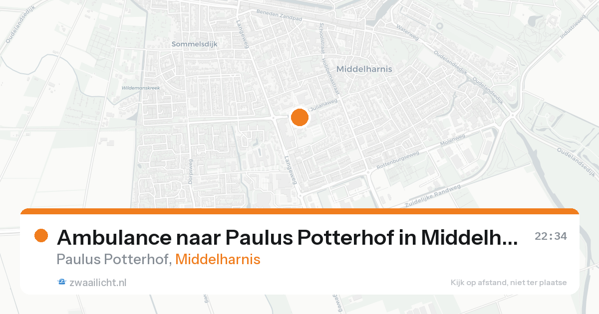 Ambulance naar Paulus Potterhof in Middelharnis — 5 jul 2026
