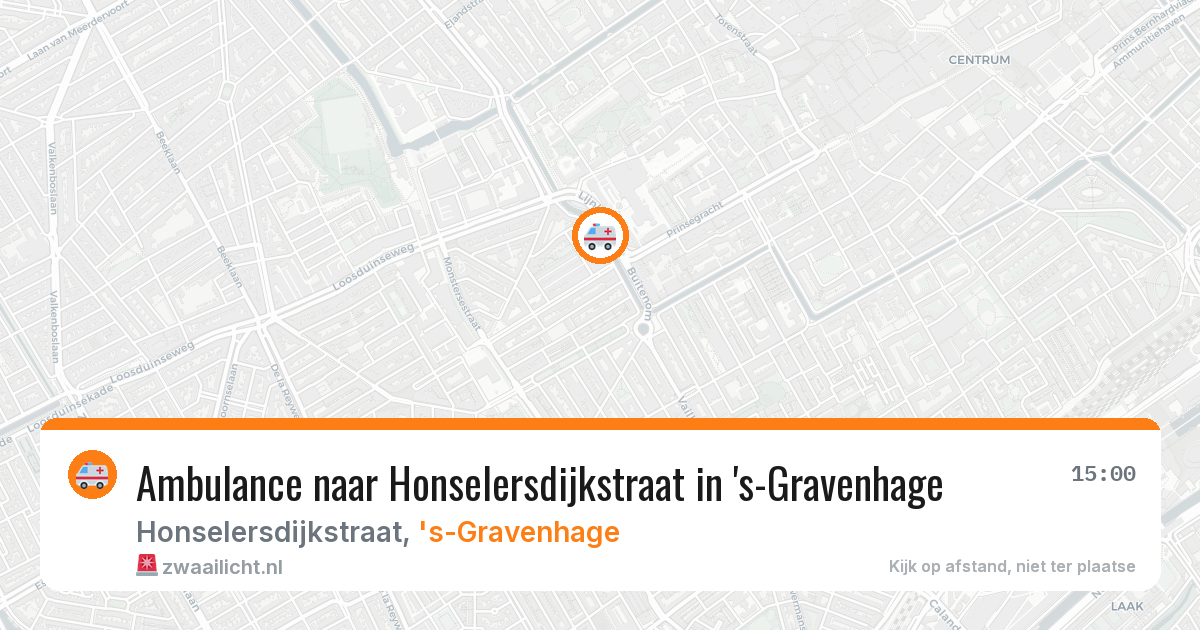 Ambulance naar Honselersdijkstraat in 's-Gravenhage — 28 jun 2026