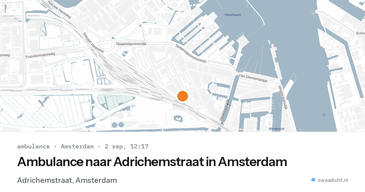 Ambulance naar Adrichemstraat in Amsterdam — 2 sep 2026