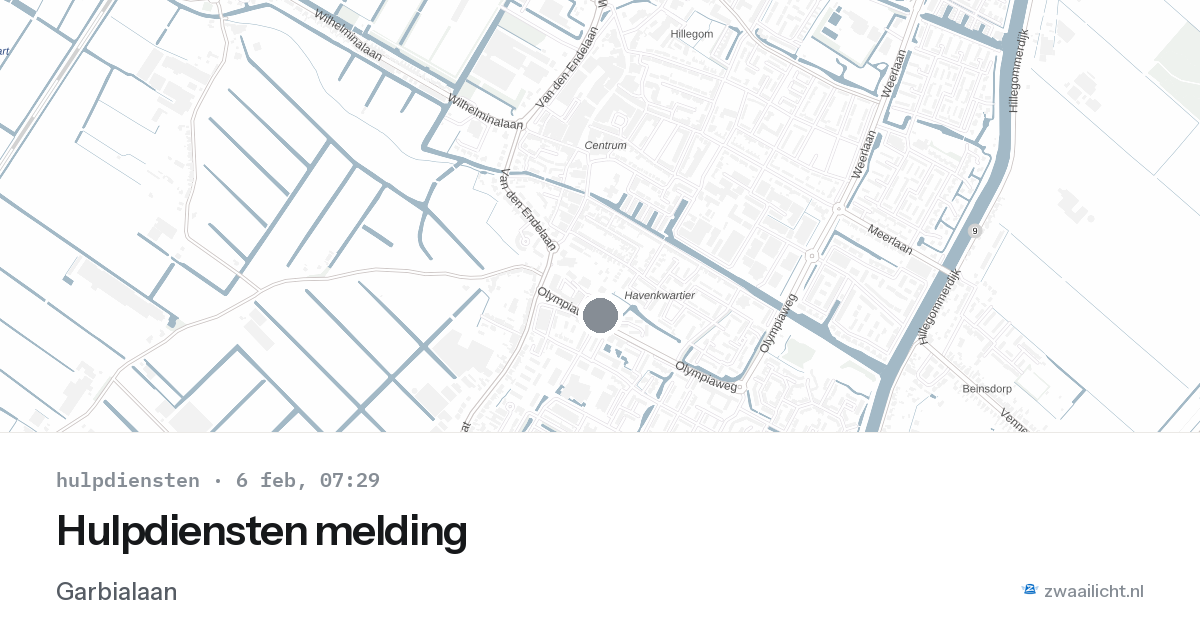 Hulpdiensten melding — 6 feb 2026