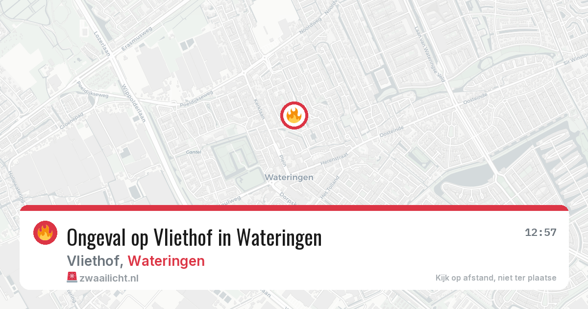 Ongeval op Vliethof in Wateringen — 5 aug 2026