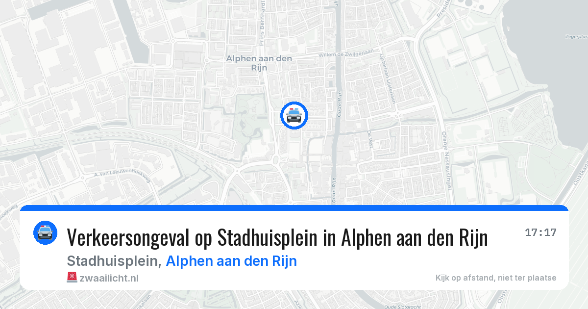 Verkeersongeval op Stadhuisplein in Alphen aan den Rijn — 8 mei 2026