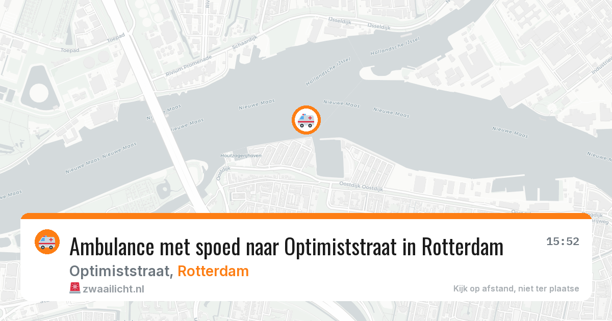 Ambulance met spoed naar Optimiststraat in Rotterdam — 3 jul 2026