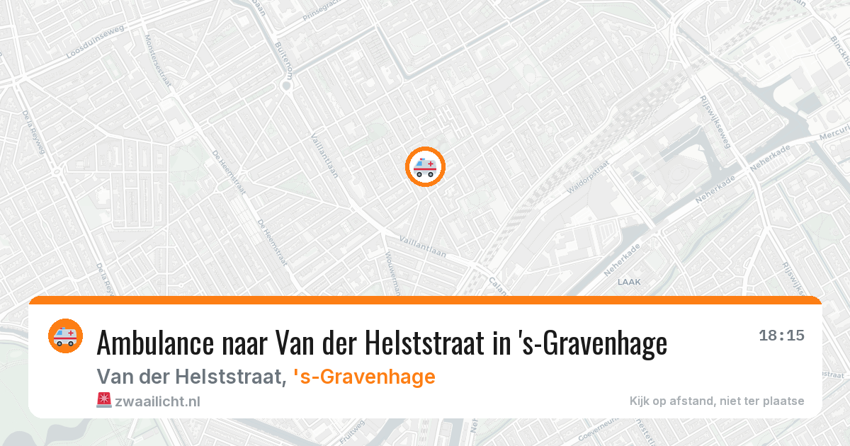 Ambulance naar Van der Helststraat in 's-Gravenhage — 5 mei 2026