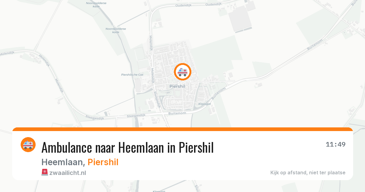 Ambulance naar Heemlaan in Piershil — 1 apr 2026