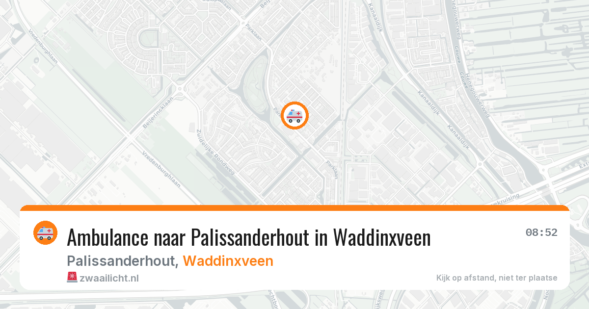 Ambulance naar Palissanderhout in Waddinxveen — 29 jan 2026