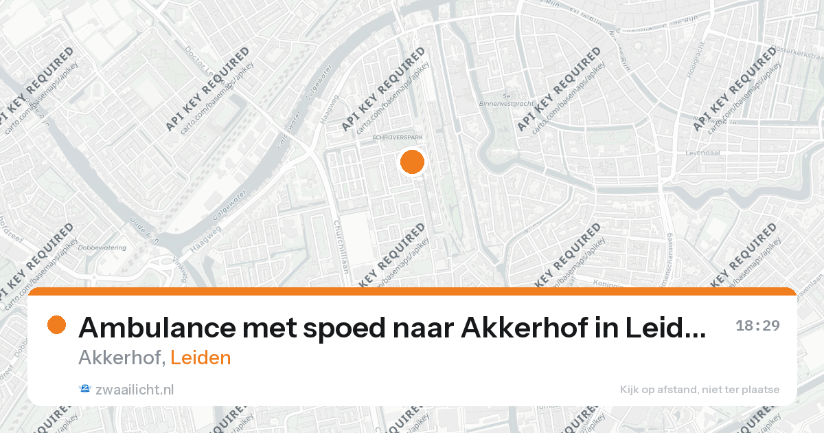 Ambulance met spoed naar Akkerhof in Leiden — 6 mrt 2026