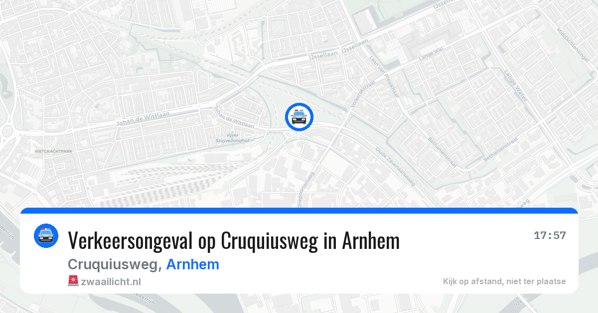 Verkeersongeval op Cruquiusweg in Arnhem — 19 apr 2026