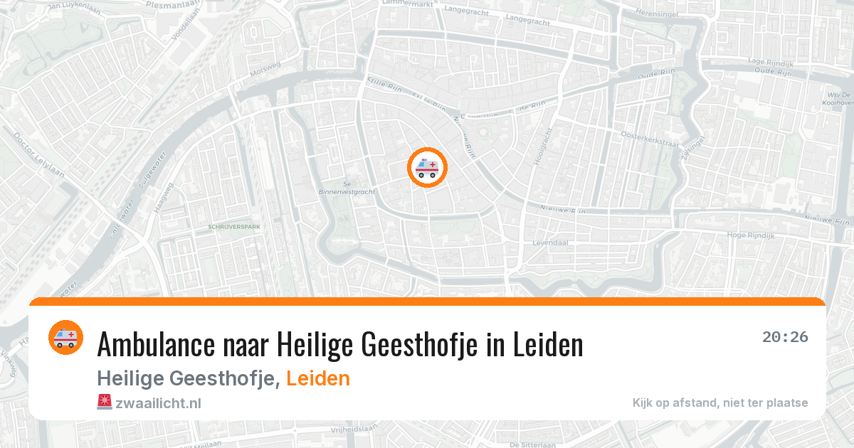 Ambulance naar Heilige Geesthofje in Leiden — 11 aug 2026