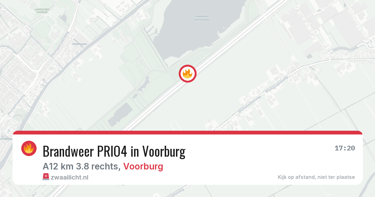 Brandweer PRIO4 in Voorburg — 15 mrt 2026 | 🚨 Zwaailicht.nl