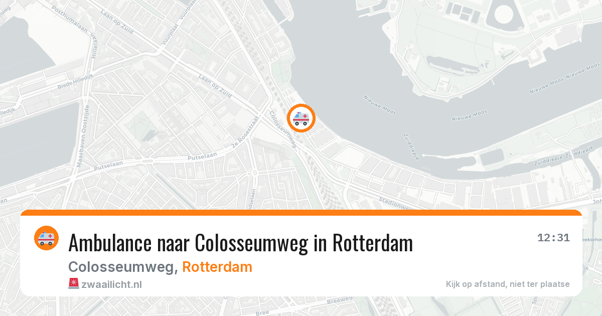Ambulance naar Colosseumweg in Rotterdam — 17 mrt 2026