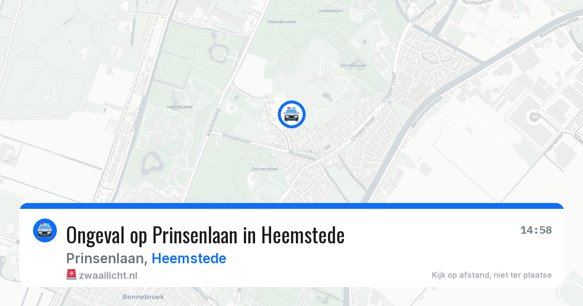 Ongeval op Prinsenlaan in Heemstede — 3 mrt 2026