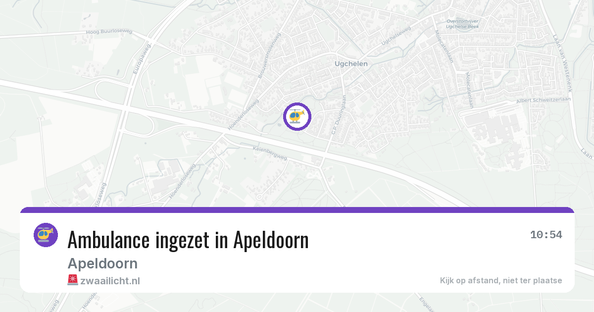 Ambulance ingezet in Apeldoorn — 9 jun 2026