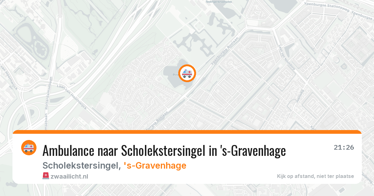 Ambulance naar Scholekstersingel in 's-Gravenhage — 1 jun 2026