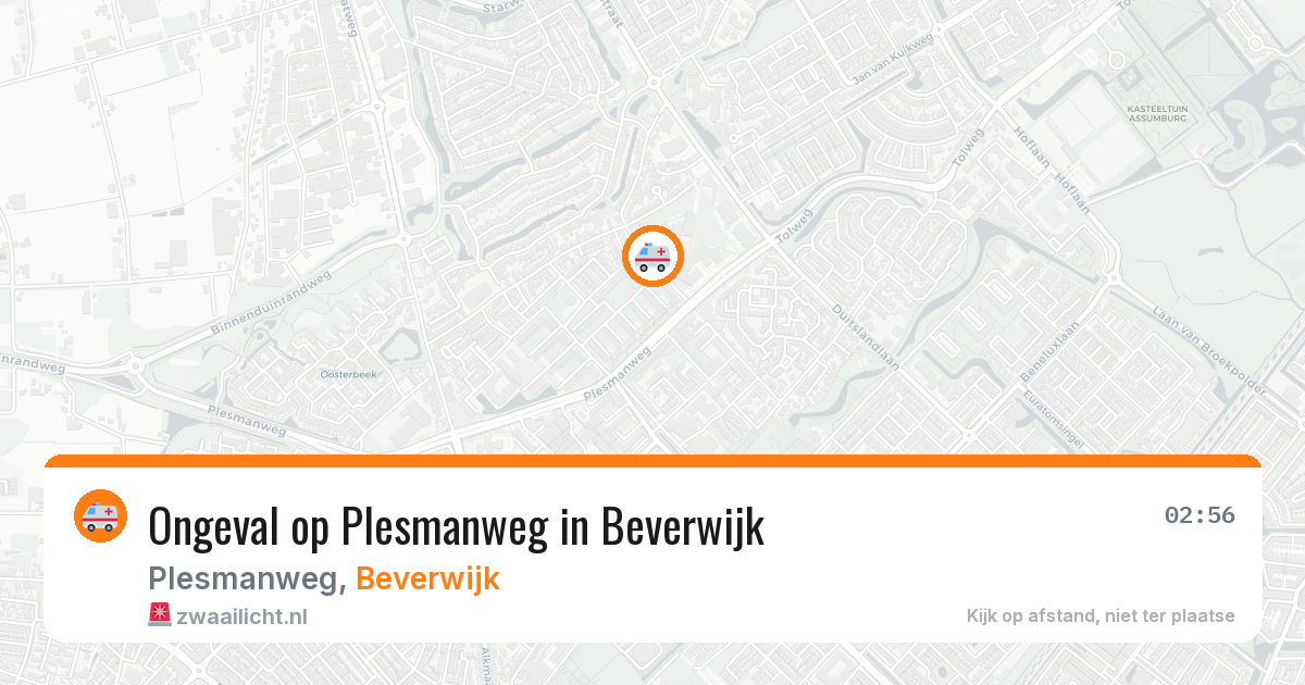 Ongeval op Plesmanweg in Beverwijk — 3 mei 2026