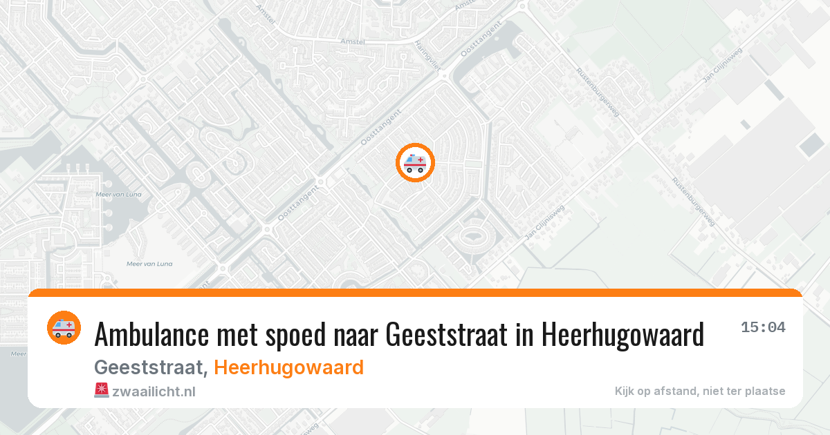 Ambulance met spoed naar Geeststraat in Heerhugowaard — 21 jan 2026