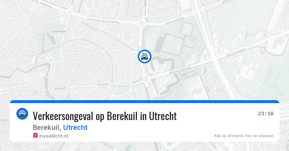 Verkeersongeval op Berekuil in Utrecht — 15 mei 2026