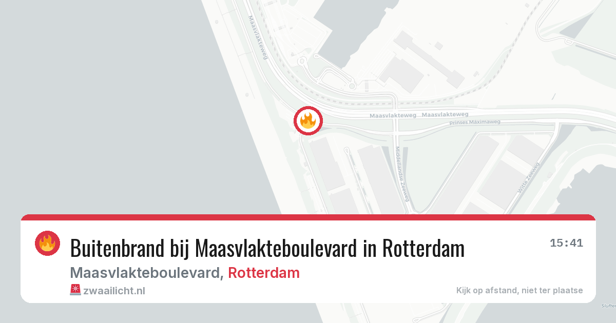 Buitenbrand bij Maasvlakteboulevard in Rotterdam — 3 jul 2026
