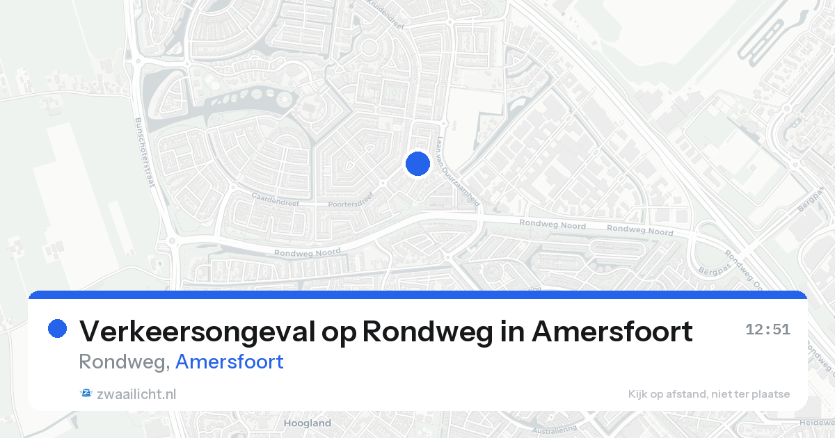 Verkeersongeval op Rondweg in Amersfoort — 16 aug 2026