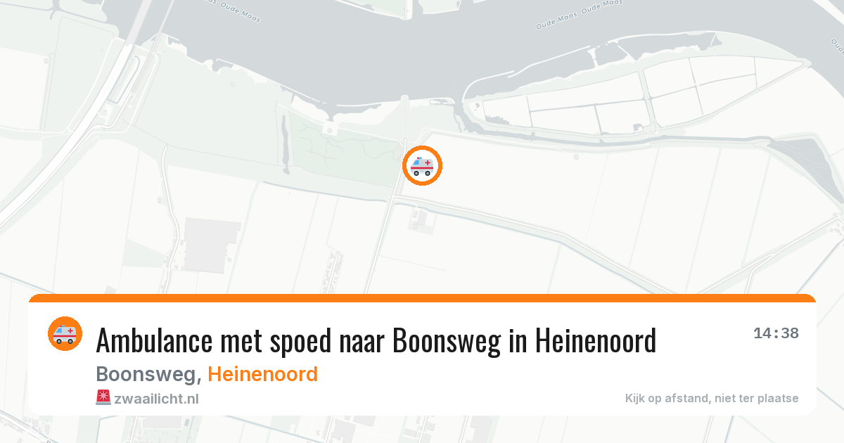 Ambulance met spoed naar Boonsweg in Heinenoord — 23 jul 2026