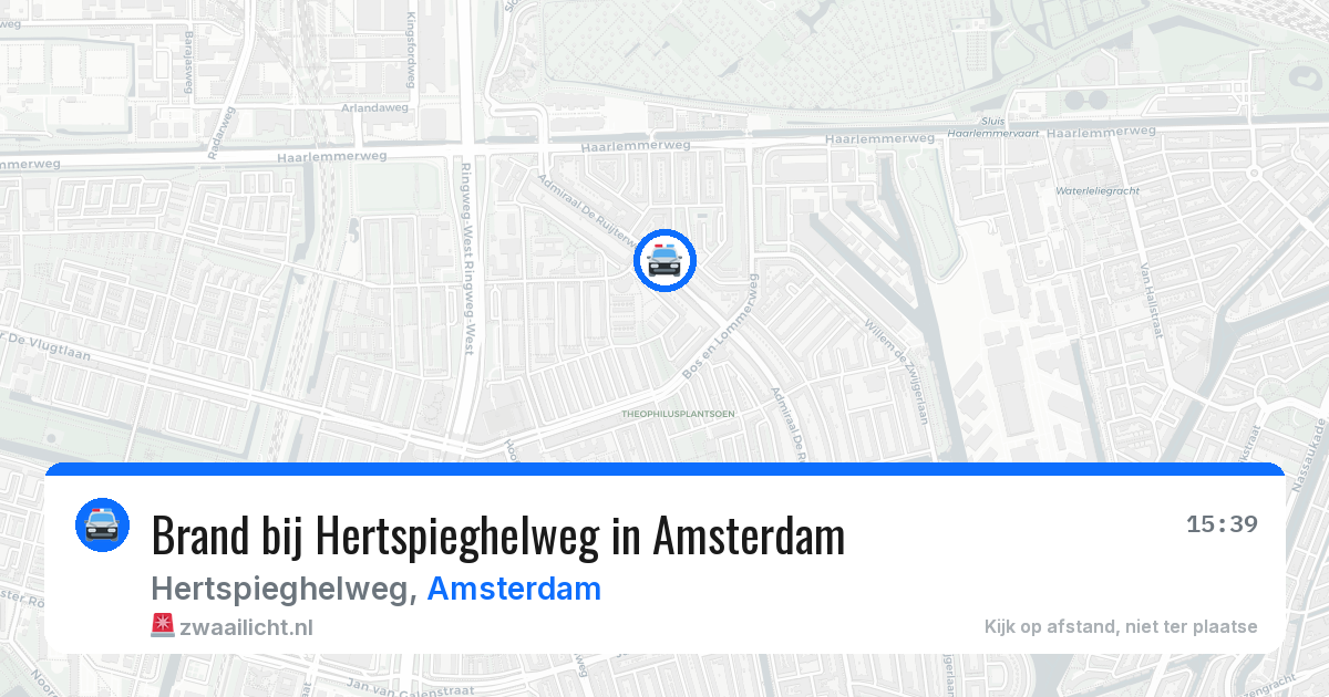 Brand bij Hertspieghelweg in Amsterdam — 29 jan 2026