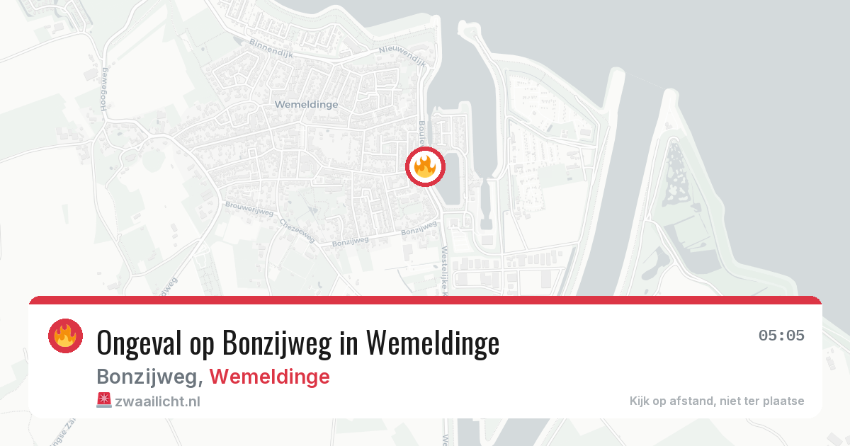 Ongeval op Bonzijweg in Wemeldinge — 9 mei 2026