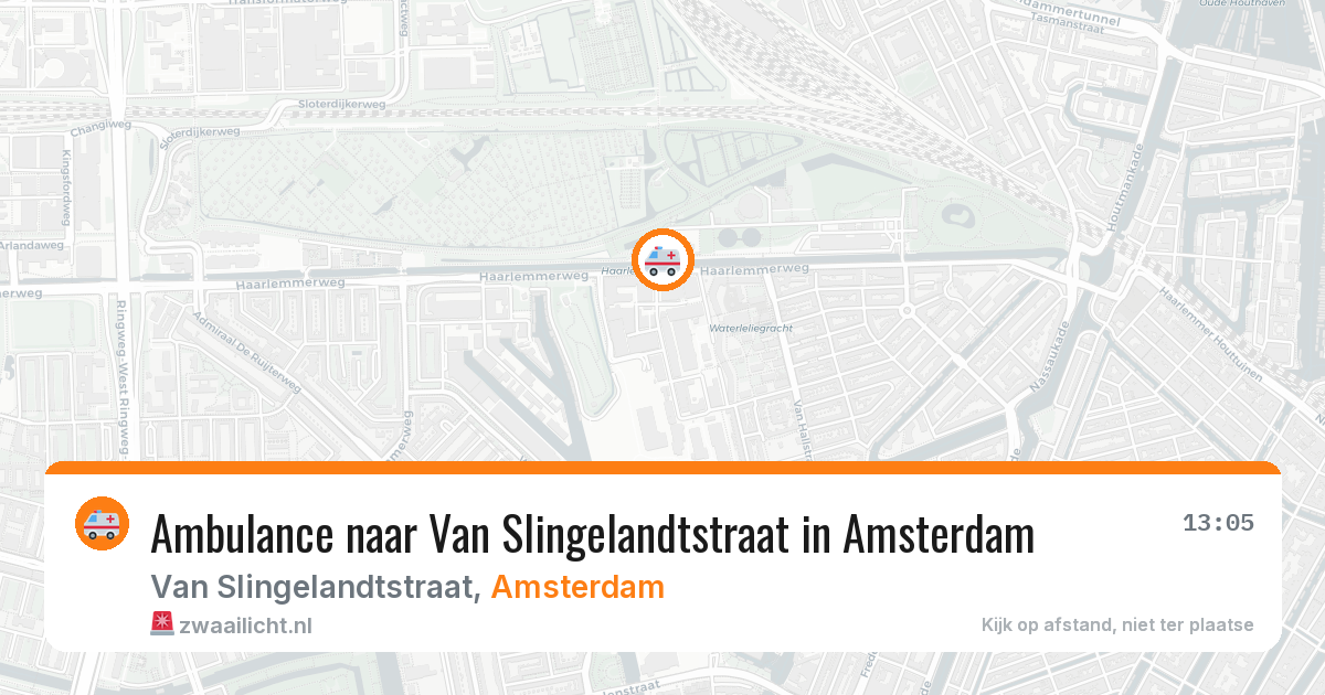 Ambulance naar Van Slingelandtstraat in Amsterdam — 25 mrt 2026