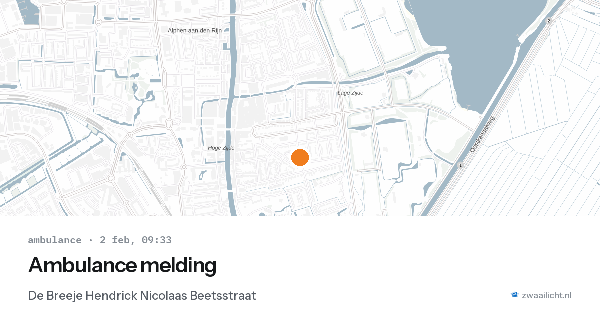 Ambulance melding — 2 feb 2026