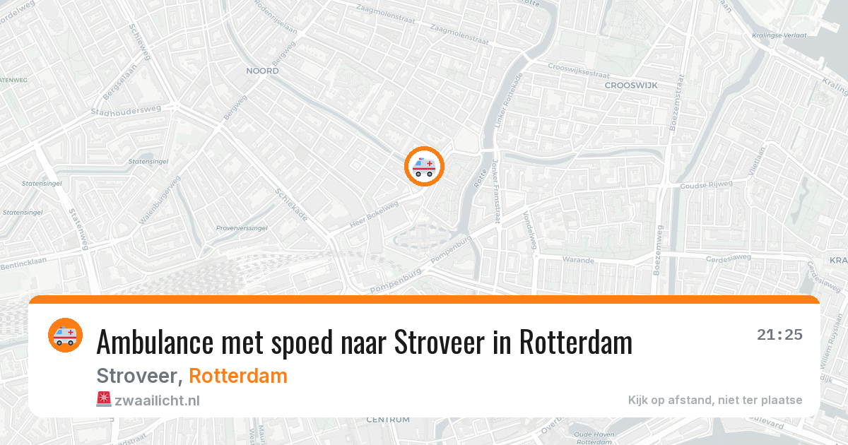 Ambulance met spoed naar Stroveer in Rotterdam — 30 jul 2026
