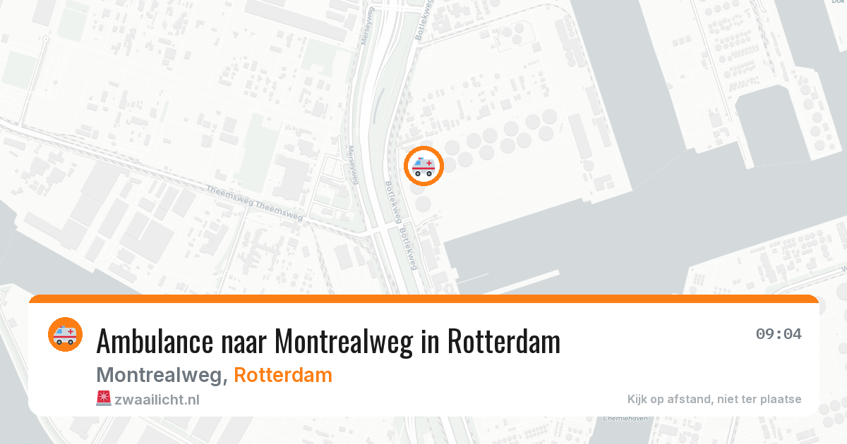 Ambulance naar Montrealweg in Rotterdam — 20 mrt 2026