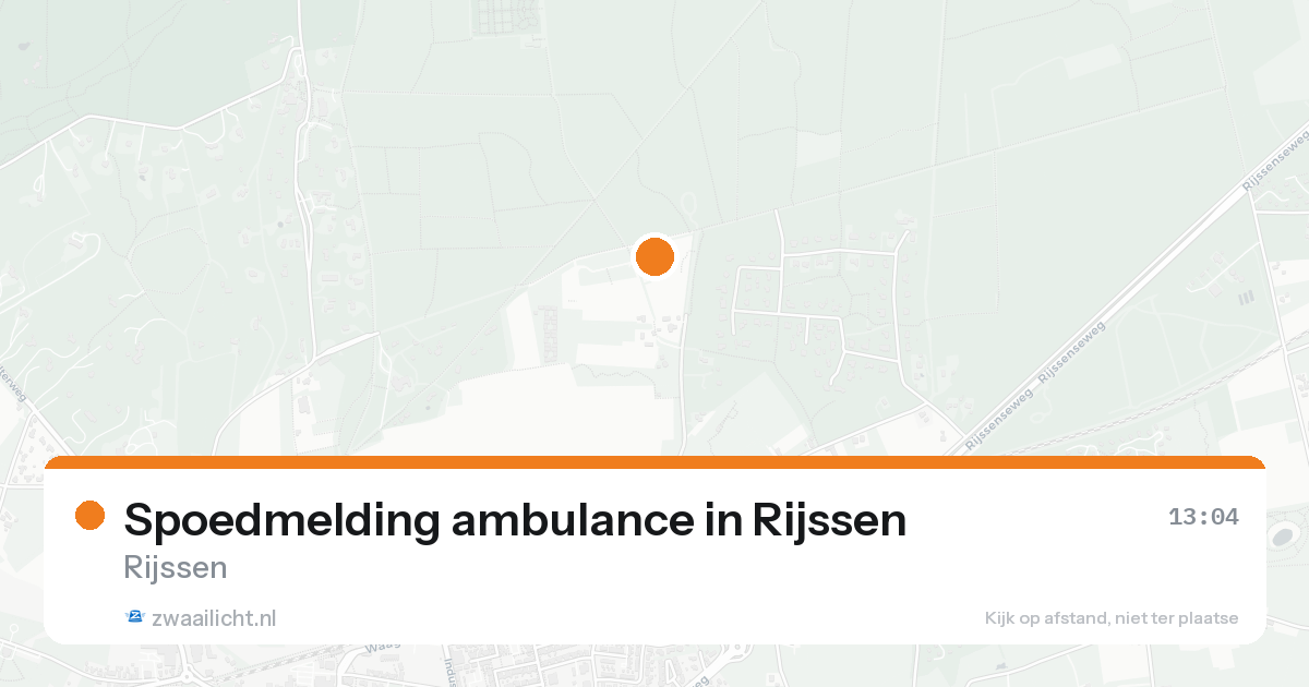 Spoedmelding ambulance in Rijssen — 19 aug 2026