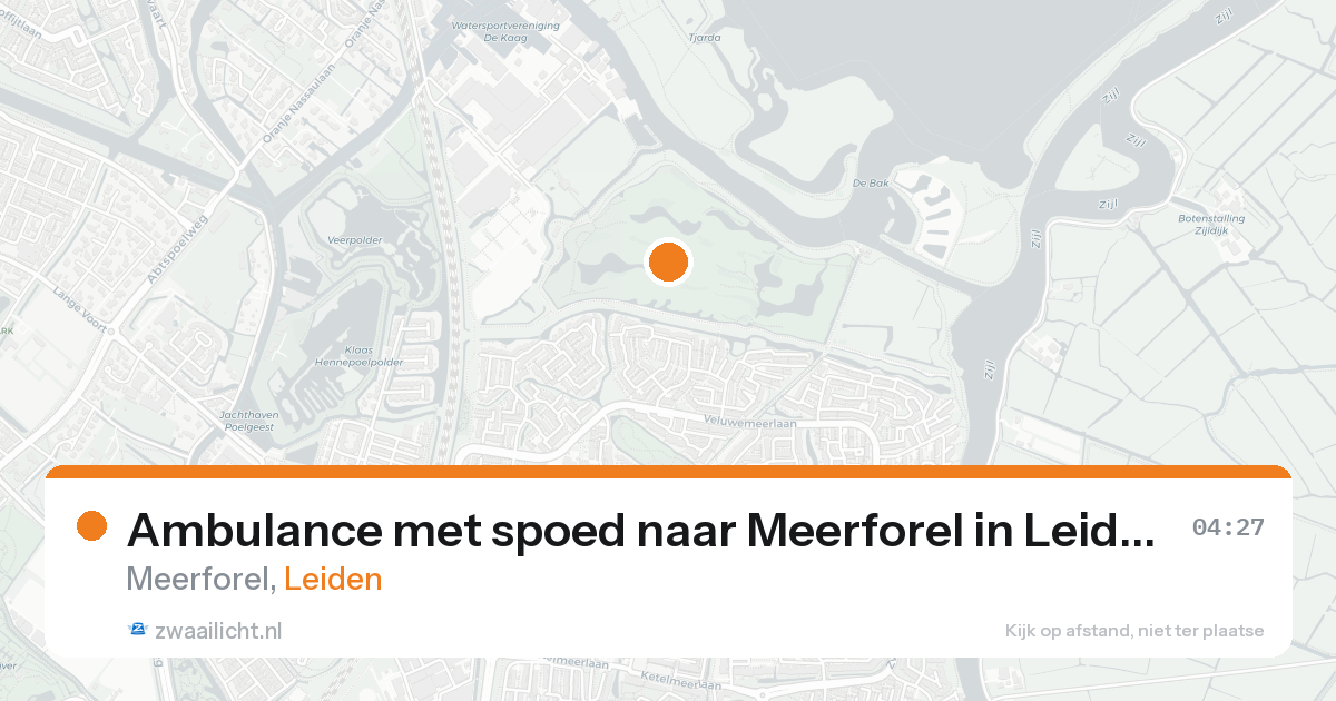 Ambulance met spoed naar Meerforel in Leiden — 19 aug 2026