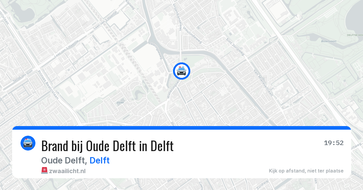 Brand bij Oude Delft in Delft — 30 jun 2026