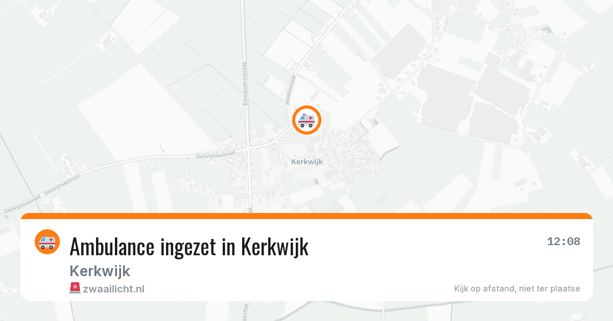 Ambulance ingezet in Kerkwijk — 17 jul 2026
