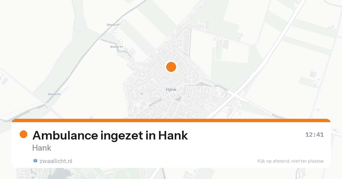 Ambulance ingezet in Hank — 7 feb 2026