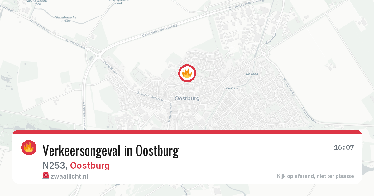 Verkeersongeval in Oostburg — 10 jul 2026