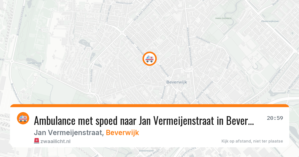 Ambulance met spoed naar Jan Vermeijenstraat in Beverwijk — 18 mrt 2026