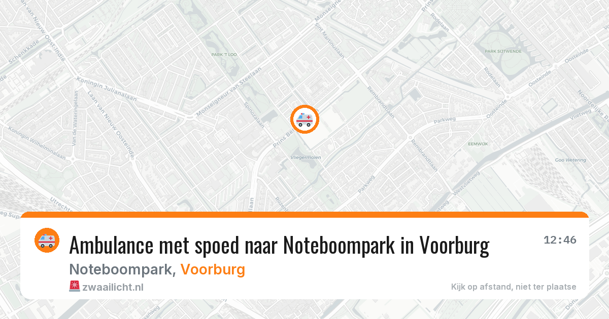 Ambulance met spoed naar Noteboompark in Voorburg — 11 mrt 2026