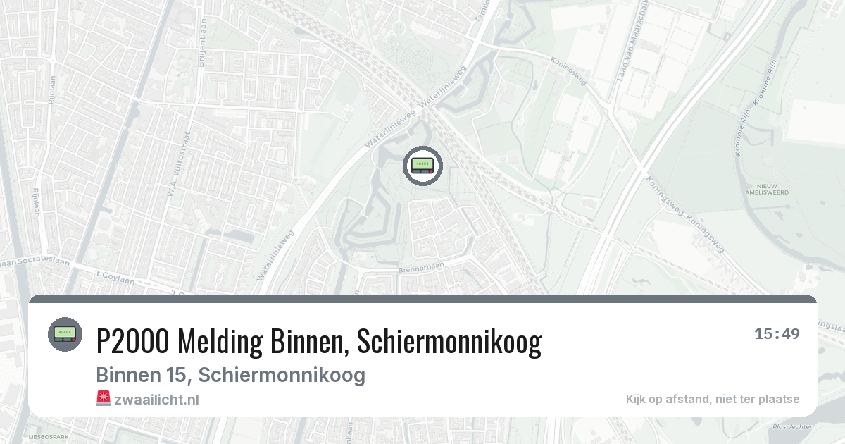 P2000 Melding Binnen, Schiermonnikoog — 13 mei 2026