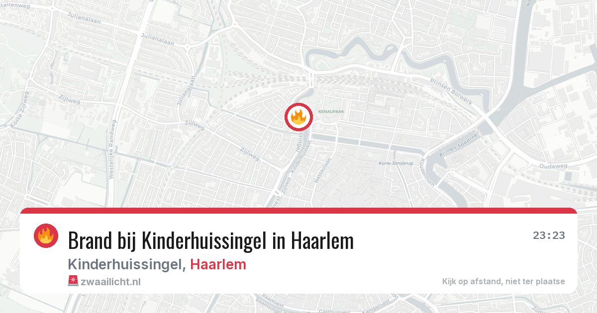Brand bij Kinderhuissingel in Haarlem — 28 jun 2026