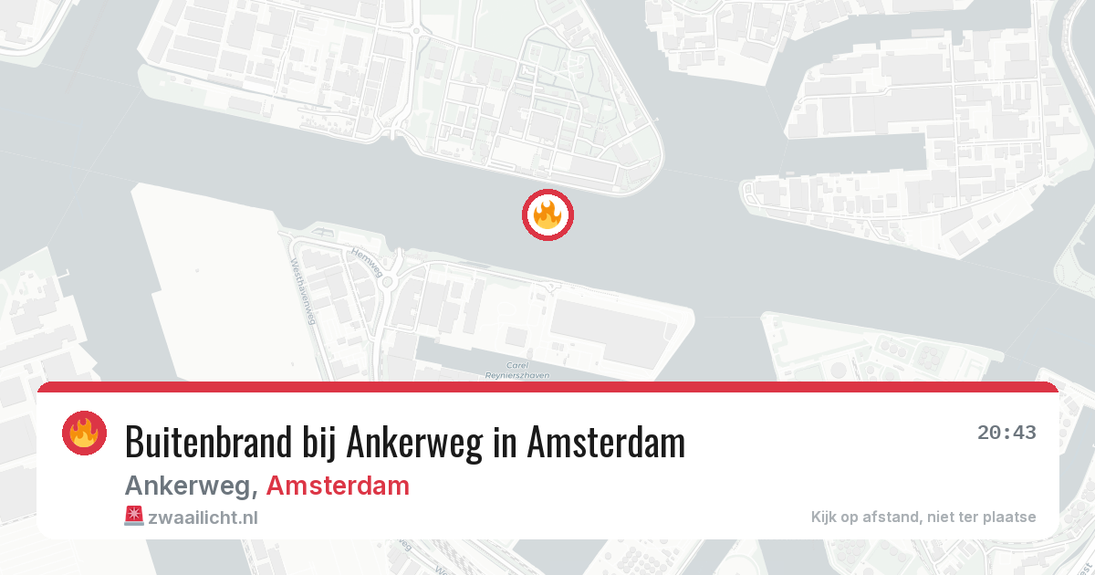 Buitenbrand bij Ankerweg in Amsterdam — 7 aug 2026