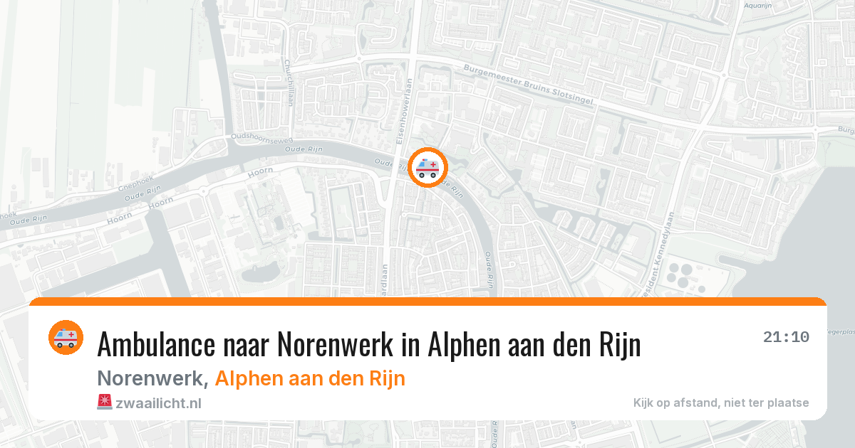Ambulance naar Norenwerk in Alphen aan den Rijn — 7 jun 2026