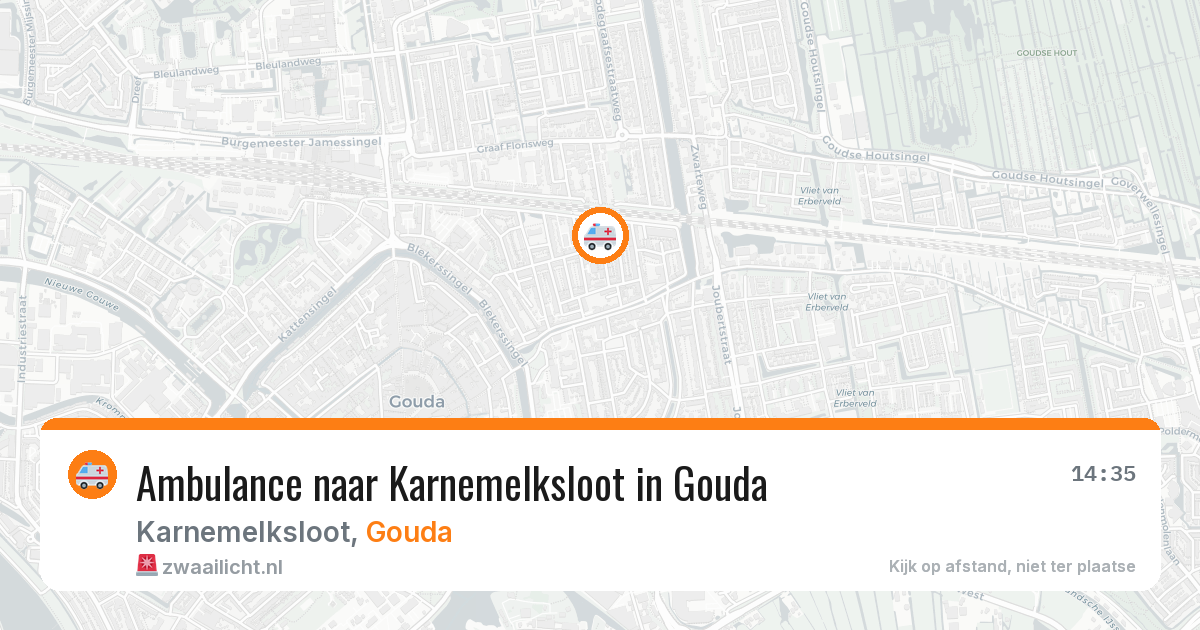 Ambulance naar Karnemelksloot in Gouda — 8 mei 2026