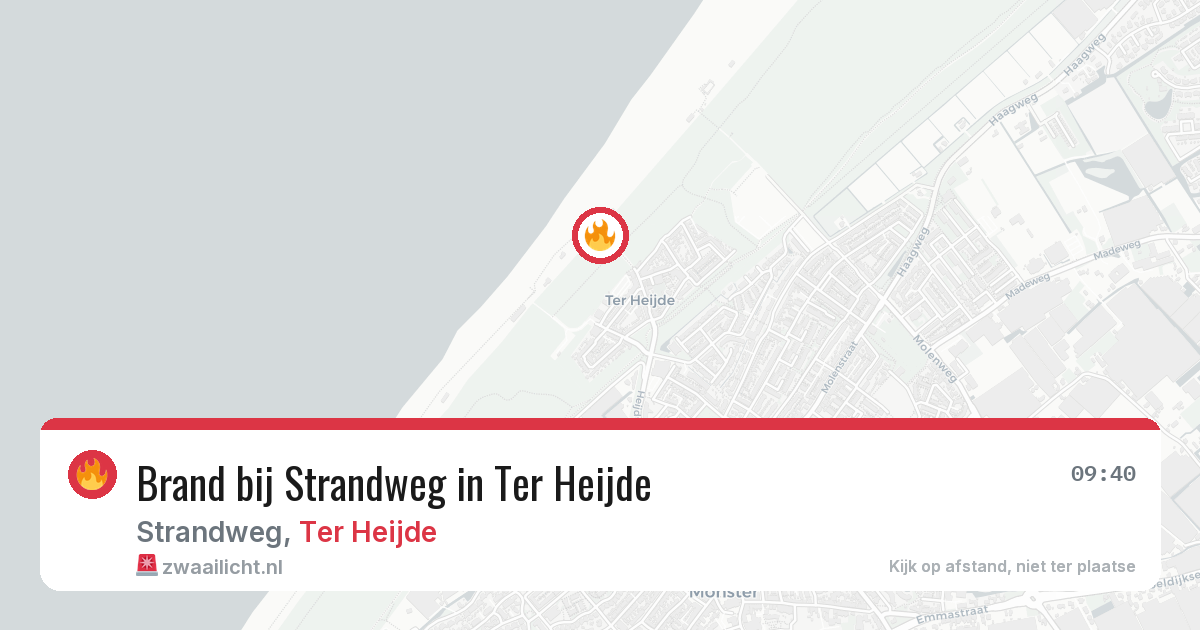 Brand bij Strandweg in Ter Heijde — 29 jul 2026