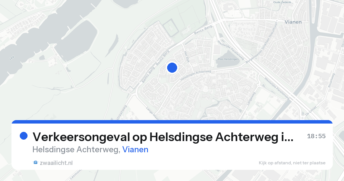 Verkeersongeval op Helsdingse Achterweg in Vianen — 23 aug 2026