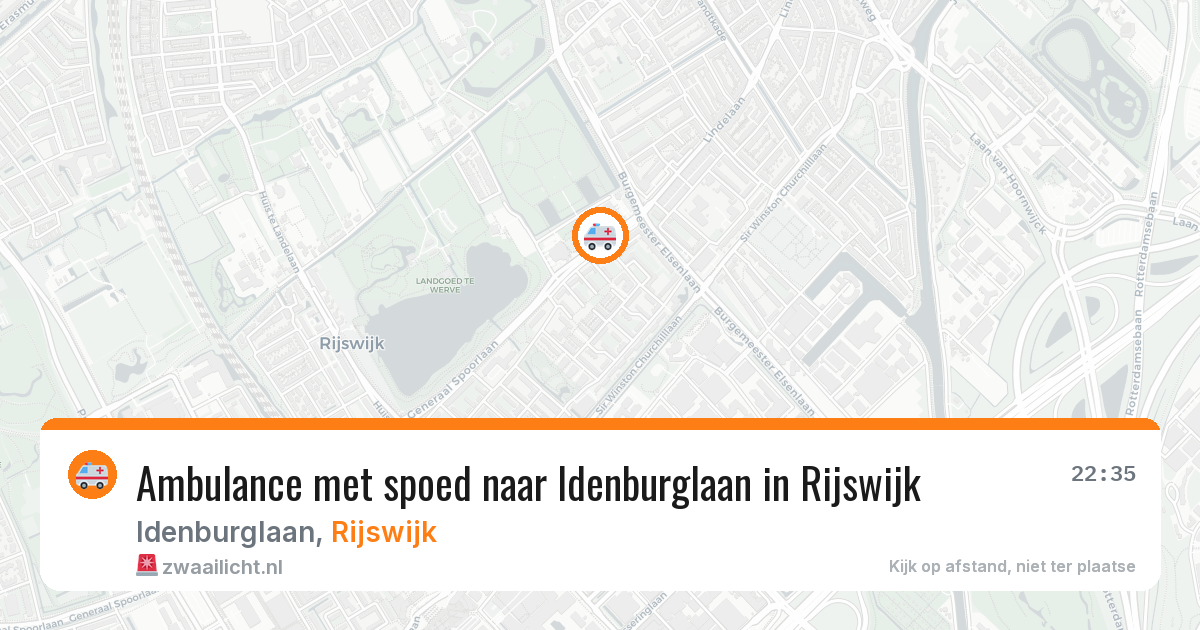 Ambulance met spoed naar Idenburglaan in Rijswijk — 16 jun 2026